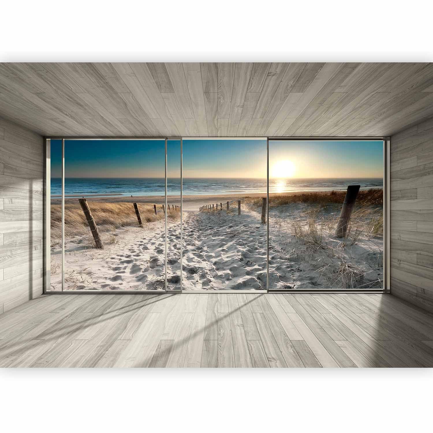 murando Photo Wallpaper 245x175 cm Peel and Stick Self-Adhesive Foil Print Wall Mural Nature Landscape sea Beach c-C-0067-a-d โ image 1