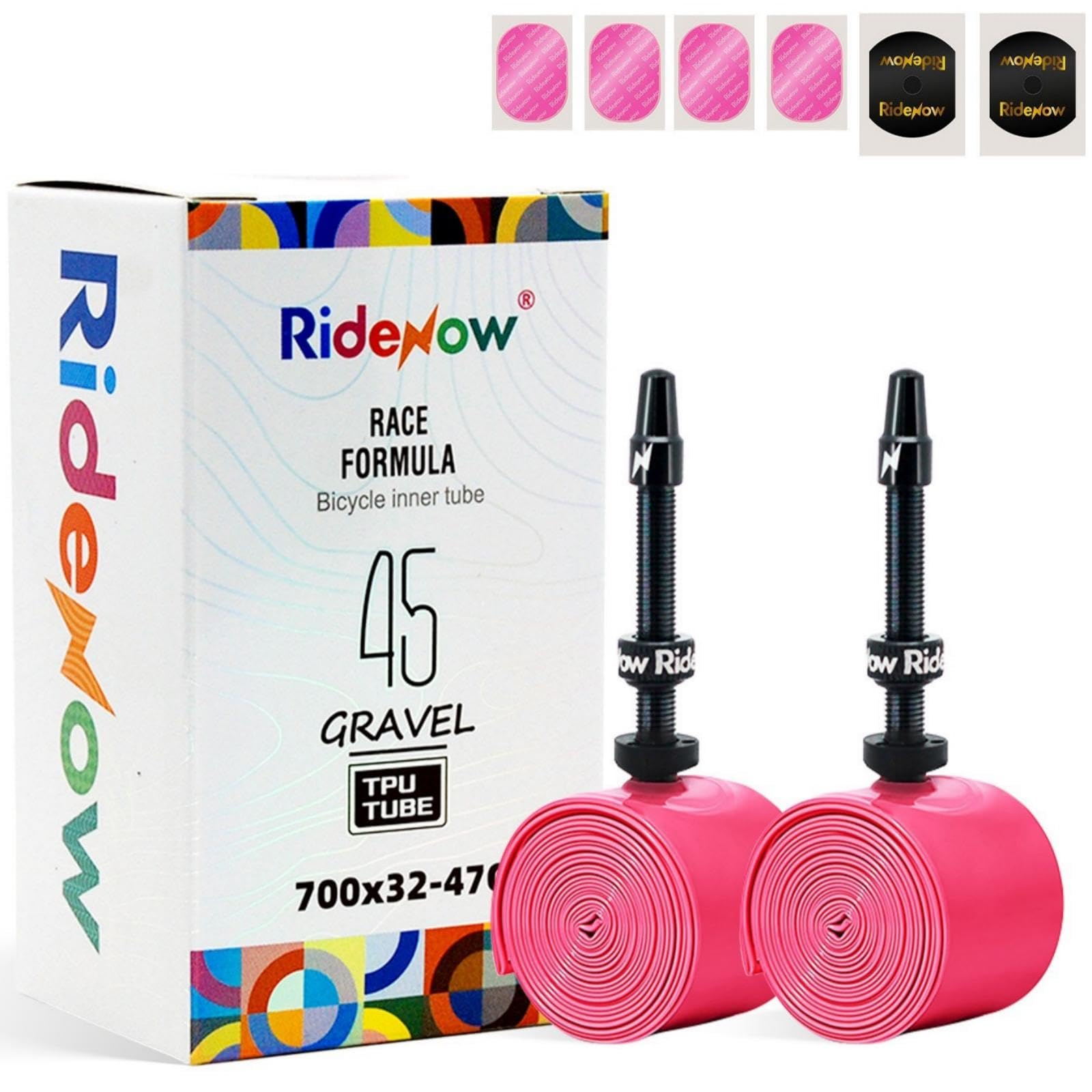 RideNow Gravel Bike TPU Inner Tube 700 x 32C-47C MTB 27" 28" 29" 2-Pack