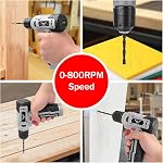 Ensemble de perceuses JENABOM : ensemble d'outils avec perceuse sans fil de 8V, kit d'outils domestiques de 146 pièces | Ensemble d'outils portable avec étui de rangement, kit d'outils à main pour appartement, bureau et réparations quotidiennes, pour hommes et femmes