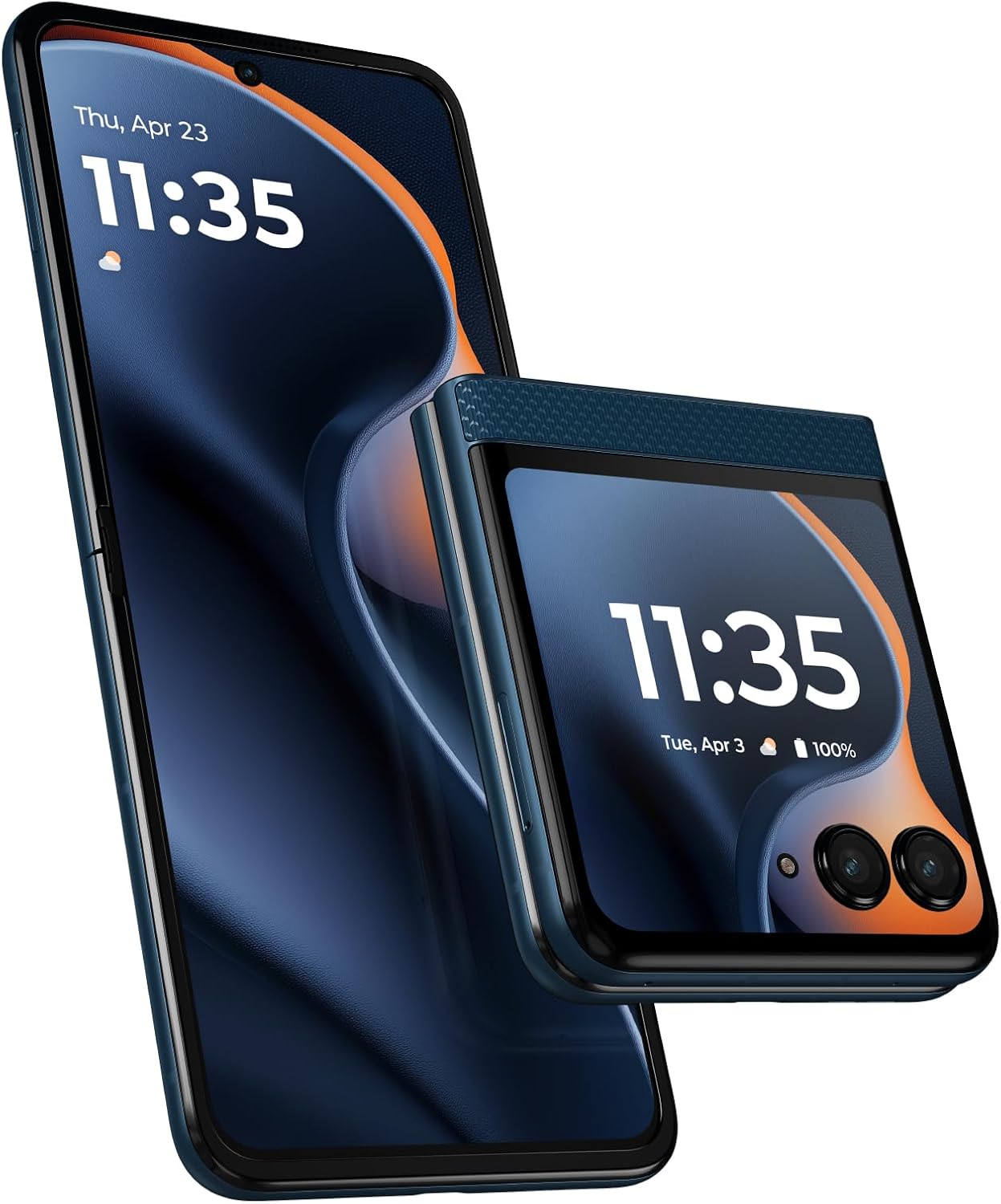 Motorola Moto Razr 5G 2025, 256GB + 8GB RAM, Sea Blue - Unlocked (Renewed)
