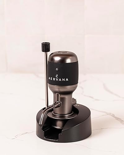 Miniatura 4 de Aervana Seleccione: Aireador y dispensador de vino eléctrico variable - Decantador de aire - Grifo de vino personal para vino tinto y blanco 25.4 fl