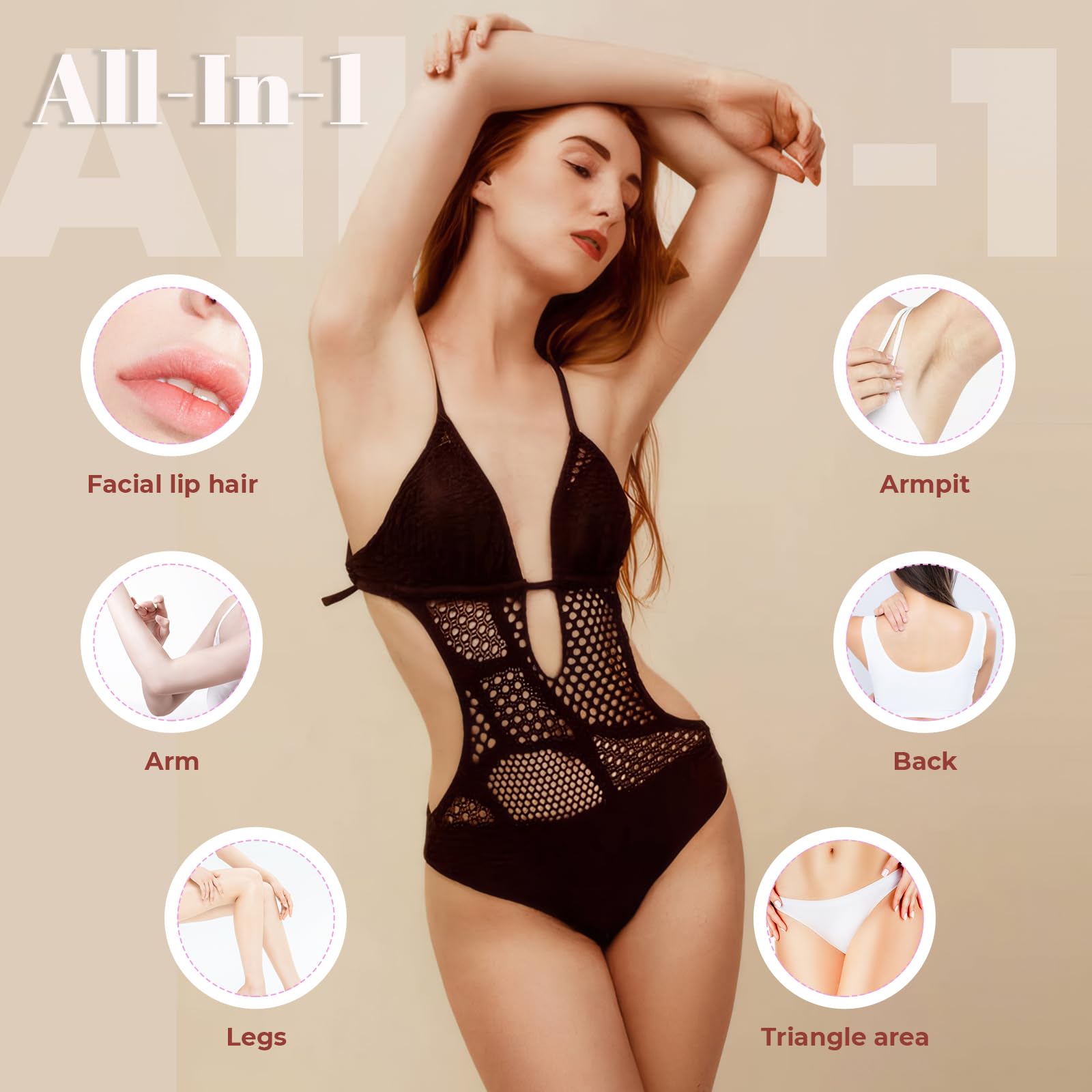 Perle di cera per depilazione, 10 sacchetti da 100 g, per depilazione a casa, ideali per pelli sensibili, perle di cera dura con 20 barrette, per bikini, brasiliani, corpo e viso