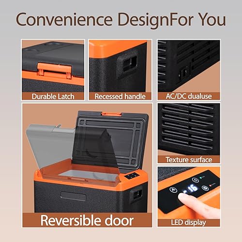 Miniatura 4 de Alpicool CL30 - Congelador portátil para automóvil, refrigerador de 12 voltios, 30 cuartos (28.6 litros), refrigerador de automóvil de refrigeración