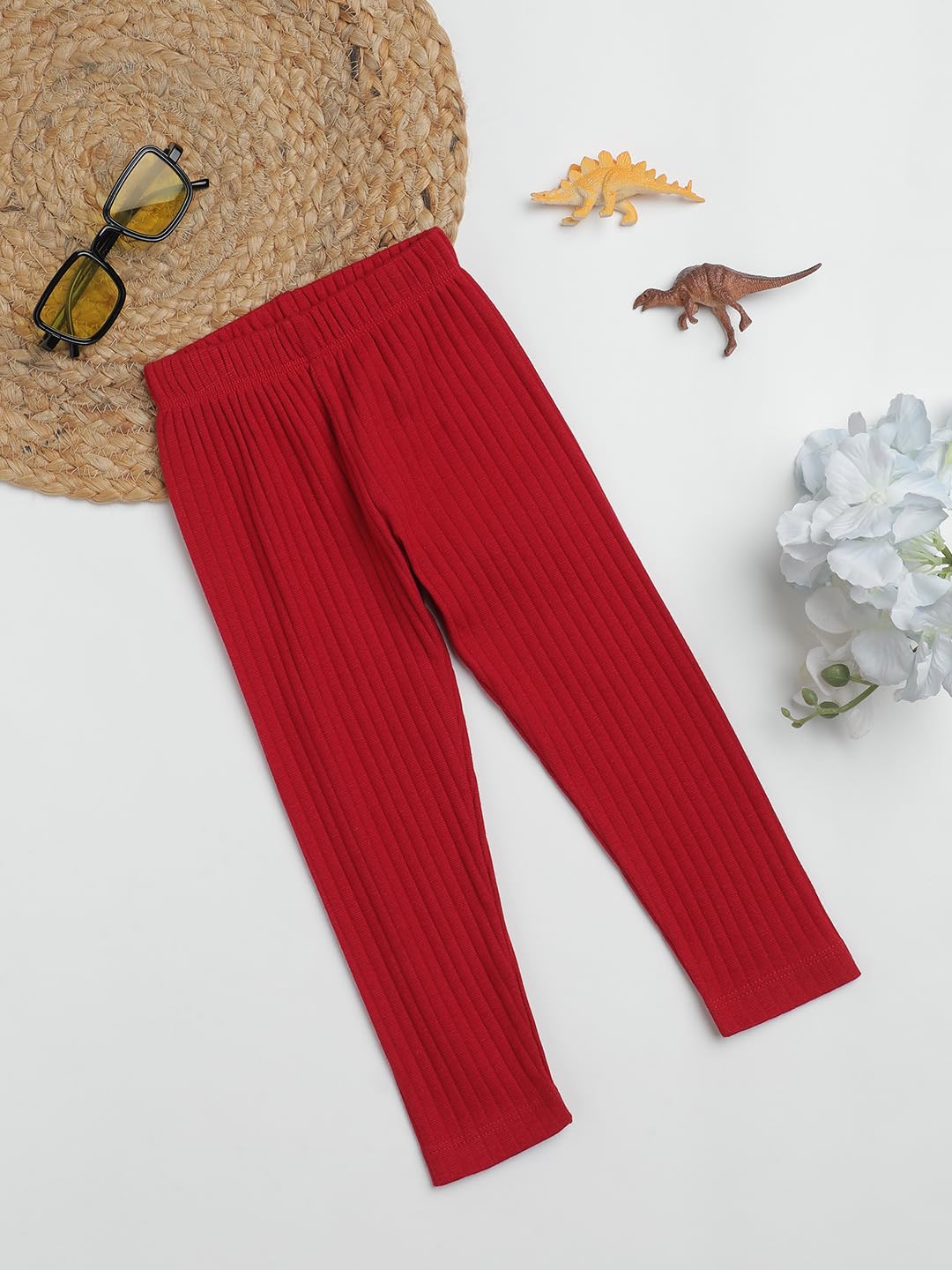 Milou Baby Girl's Regular Leggings (TGVGLG055_Red - Image 5 thumbnail