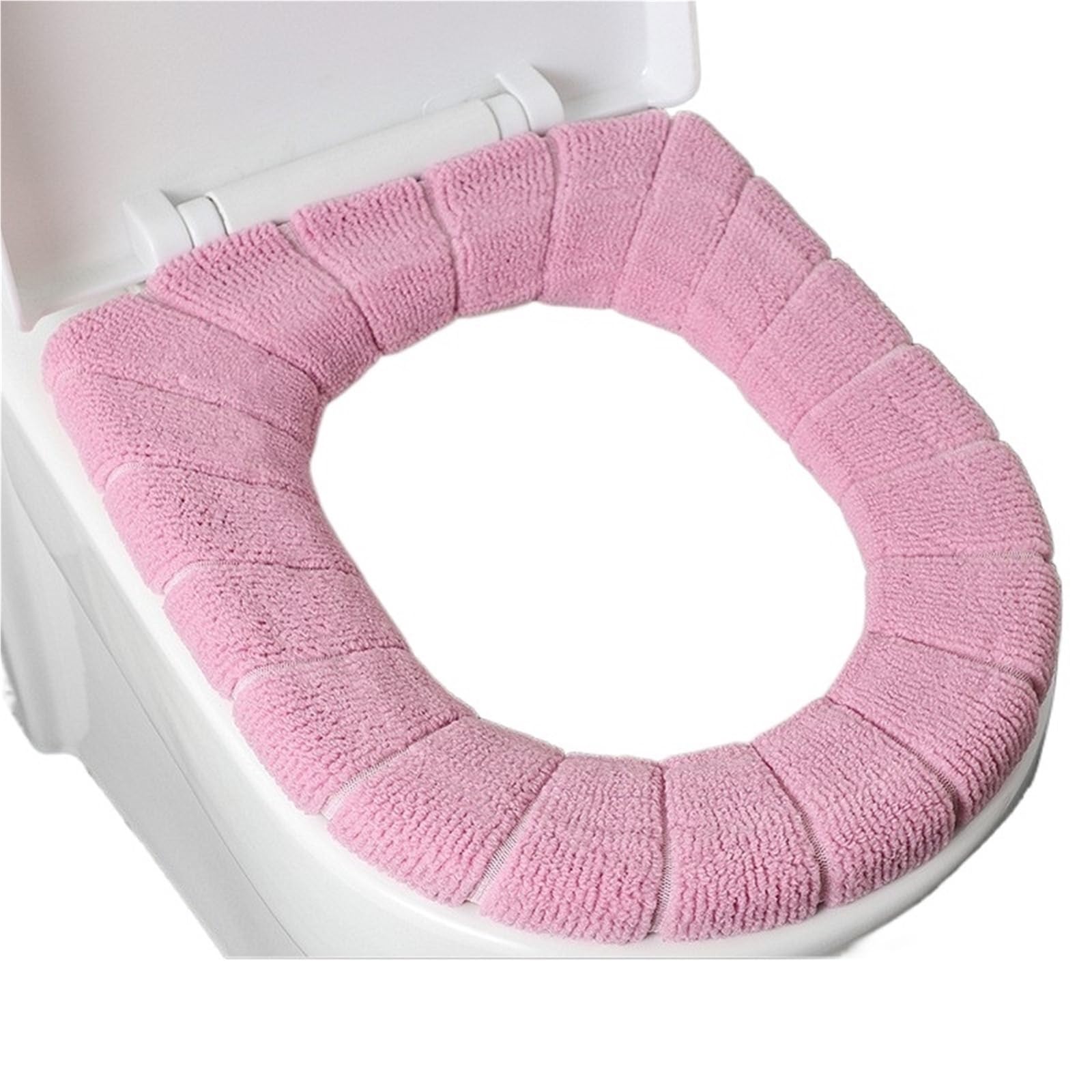 PADGCNOR Soft Toilet Seat Cushion Thickened Plush O-Type Warm Toilet Cushion Universal Winter Seat Cover(Pink)