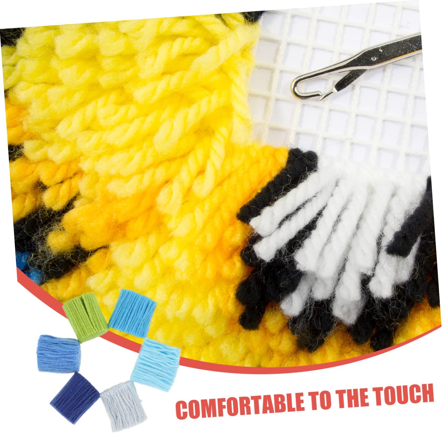 STOBOK 3 Sätze Stickgarn Für Teppiche Blanket Yarn Wool Knitting Yarn Wollbestickter Teppich DIY Teppichgarn DIY-garne Herstellen Wolle Heimwerkerbedarf DIY Knüpfgarn Acryl 12 Stücke * 3