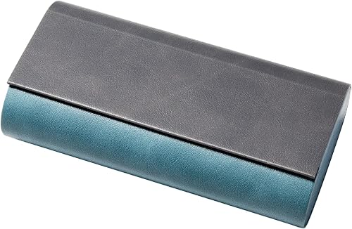 Miniatura 5 de Estuche doble para gafas, carcasa rígida 2 en 1 de almacenamiento para gafas de sol y gafas, funda delgada con cierre magnético