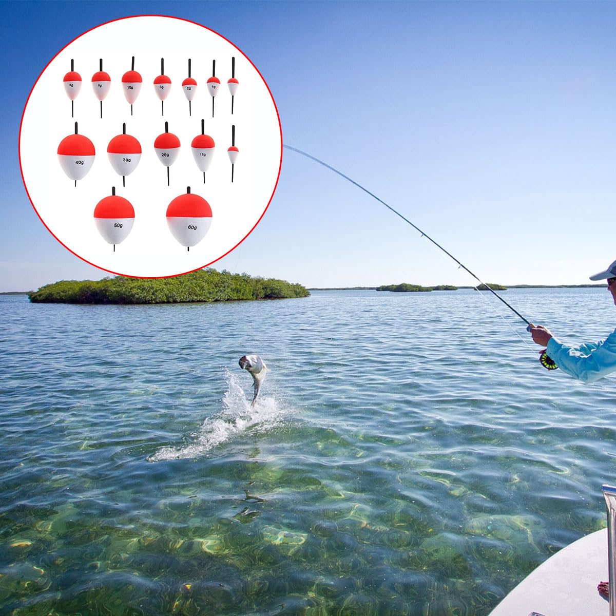 Flotadores De Pesca, Flotador De Pescado, Juego De Flotador De Pesca, 14 Piezas Flotadores De Pesca En El Mar, Flotadores De Pesca Bobbers, Flotadores De Pesca Y Bobbers, Kits De Flotadores De Pesca