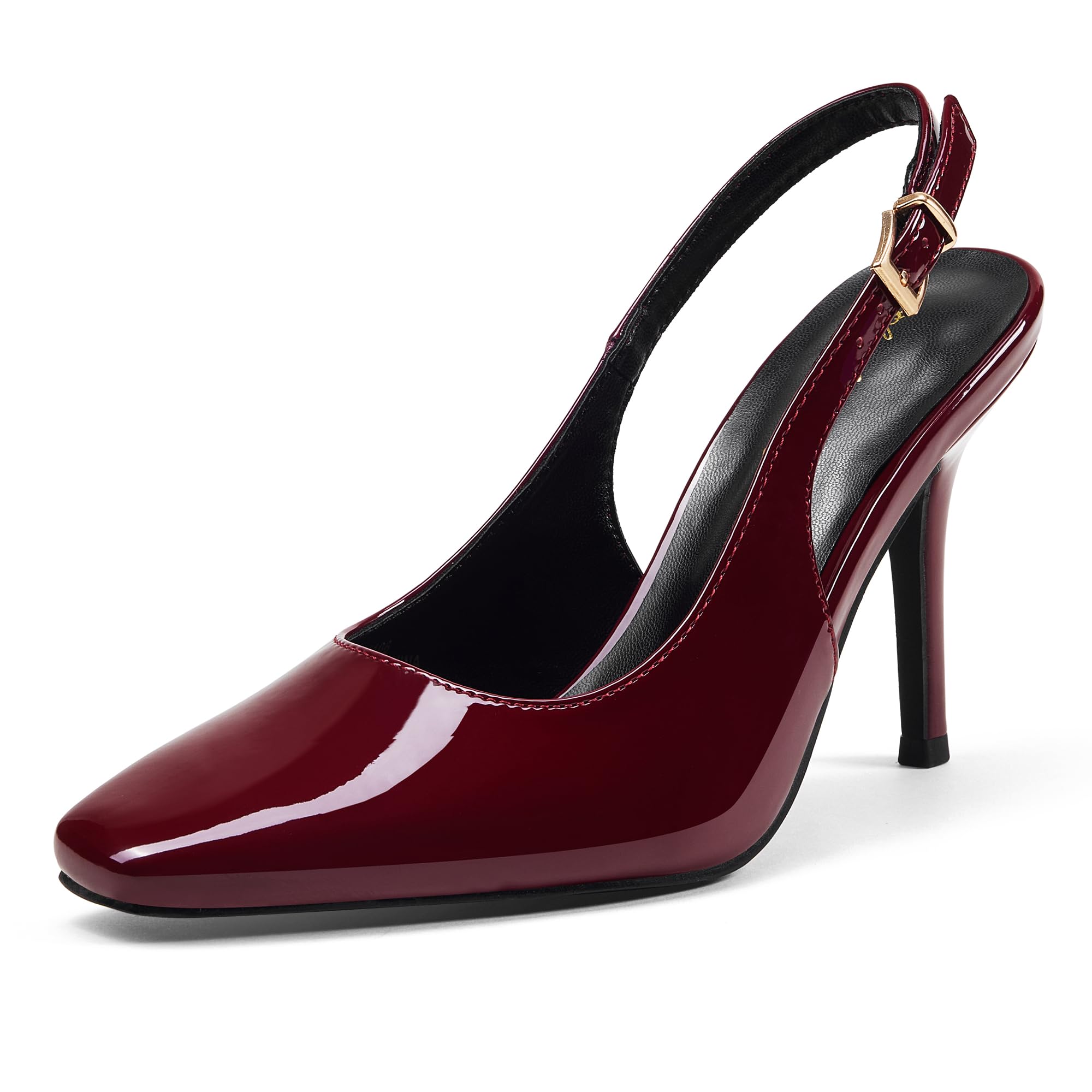 Zhabtuc Slingback Décolleté con Punta Quadrata, Décolleté con Tacco da 8,5 cm, Abiti da Sera Squisiti ed Eleganti
