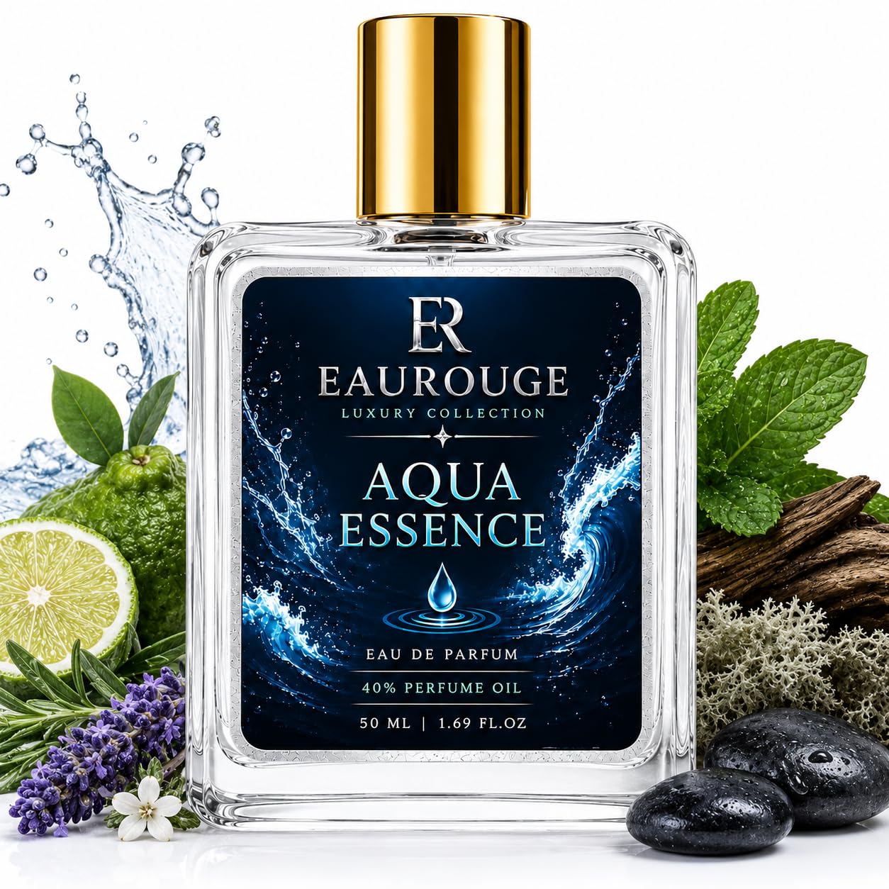 EAUROUGE Aqua Essence Perfume for Man 50ml | Fresh, Woody, Musky, Spicy Fragrance Eau De Parfum (EDP)| Long Lasting Perfume for Men Luxury Scent |Mens Perfumes for Everyday Wear |Birthday Gift for Men, Boys-image-34