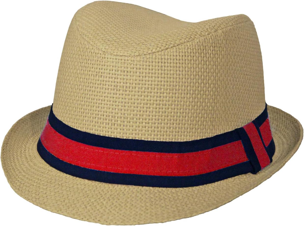 Milani Fedoras Unisex-child Straw with Band