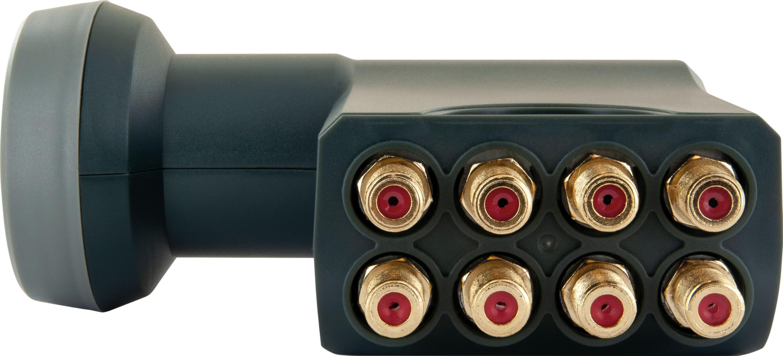 SCHWAIGER -717402- Octo LNB z ochroną przeciwsłoneczną | cyfrowy | 8 uczestników | ekstremalnie odporna na wysokie temperatury nasadka LNB | zastosowanie z anteną satelitarną | nadaje się do multifeed z ochroną przed warunkami atmosferycznymi i pozłacanym