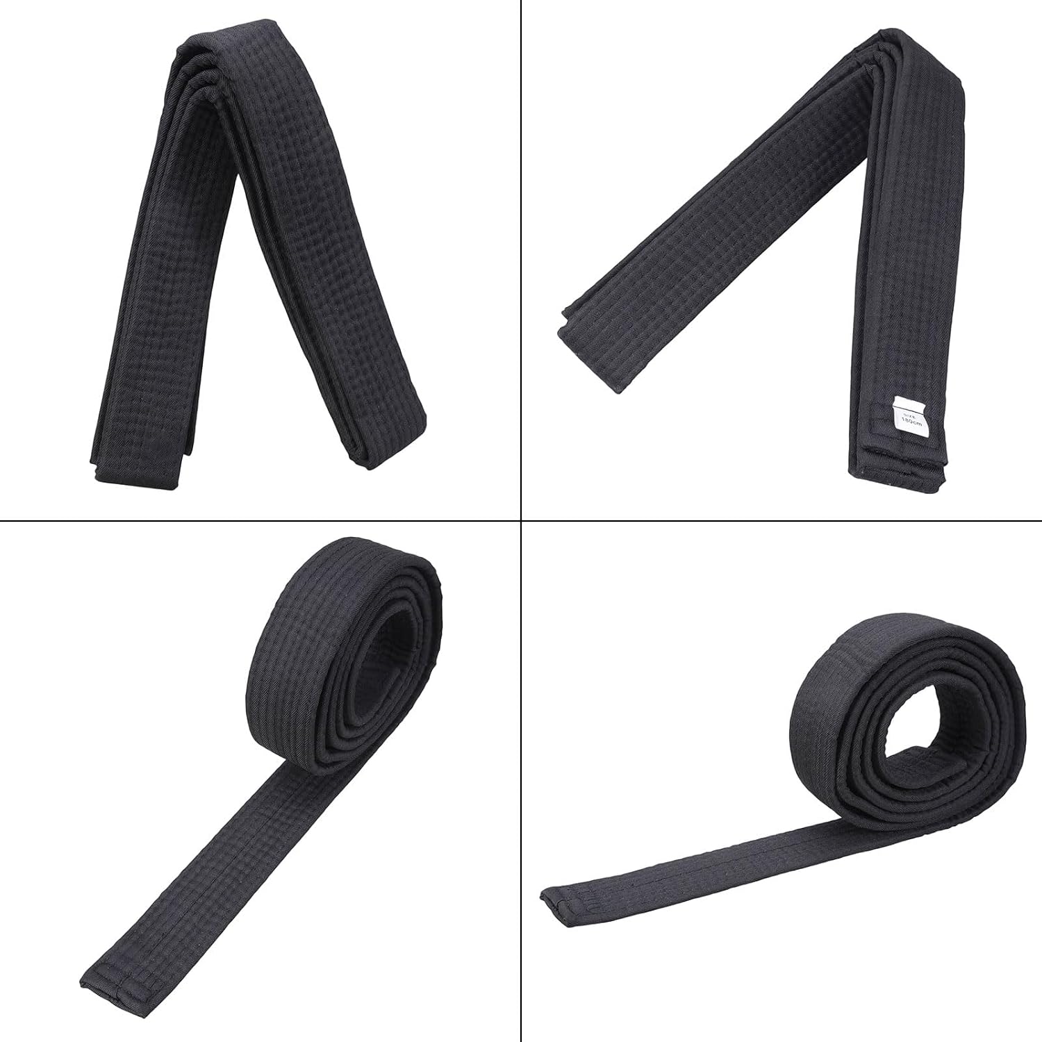 180cm Comfortable Taekwondo Belt Karate Belt Judo White Martial Art Black