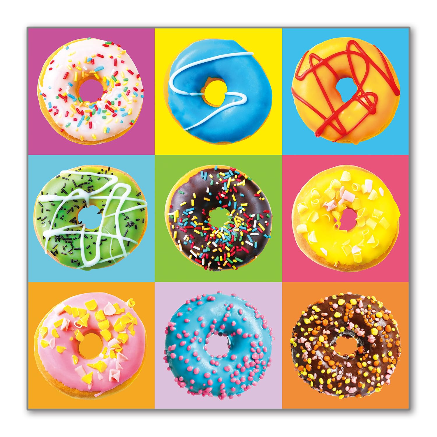 500 Pieces Jigsaw Puzzles for Adults and Teens and Kids Family Happy Gift Colorful Popsicles (T-Doughnuts)