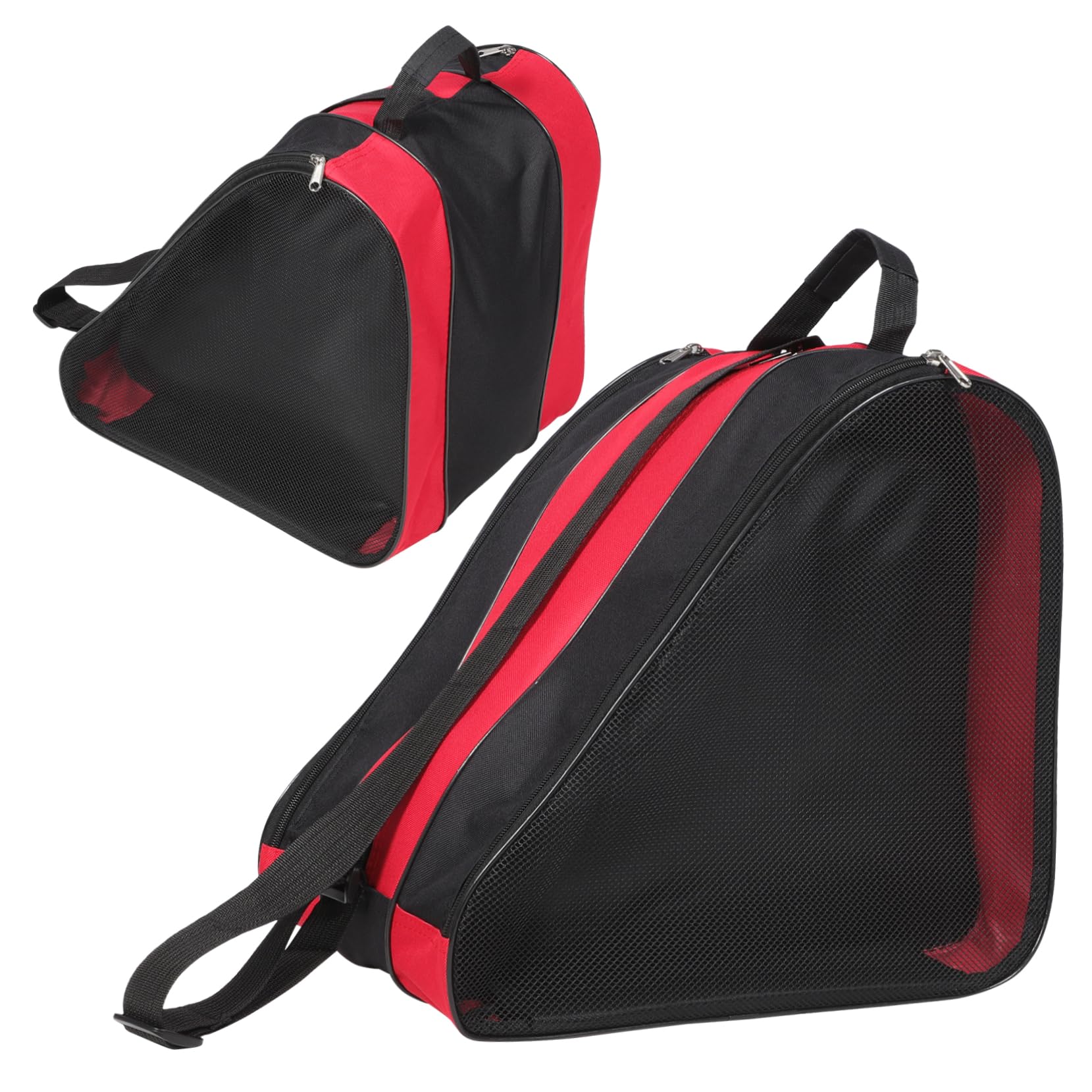 ifundom Borsa per Pattini da Ghiaccio Oxford, Chiusura a Cerniera e Cordino per Trasporto, 2 Pezzi, per Inline Skates e Roller Skates