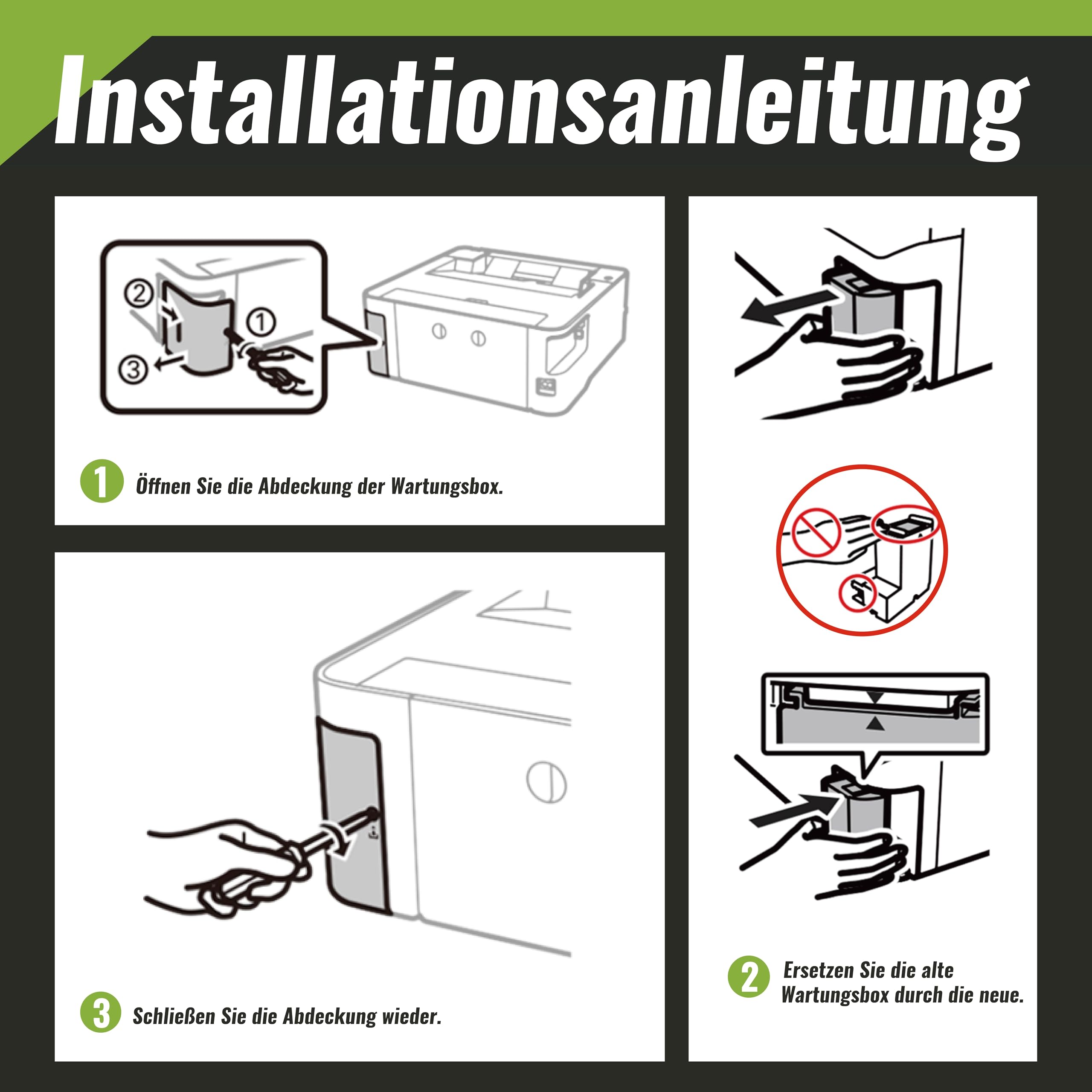 kamo T04D1 Scatola di Manutenzione compatibile con Epson T04D1 C13T04D100 Maintenance Box, per Expression Home XP 5100 5105 5150, Workforce WF 2860 2865, EcoTank ET-15000 ET-4750 ET-4850 ET-3750 5170