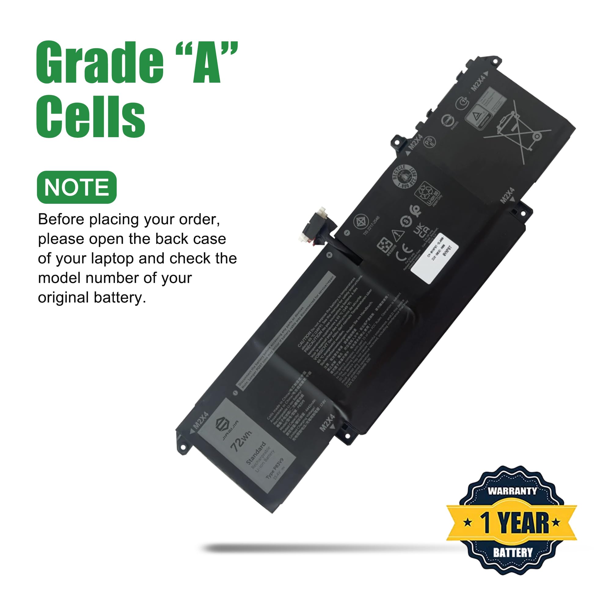 Amazon.com: JIAZIJIA P83V9 Laptop Battery Replacement for Dell