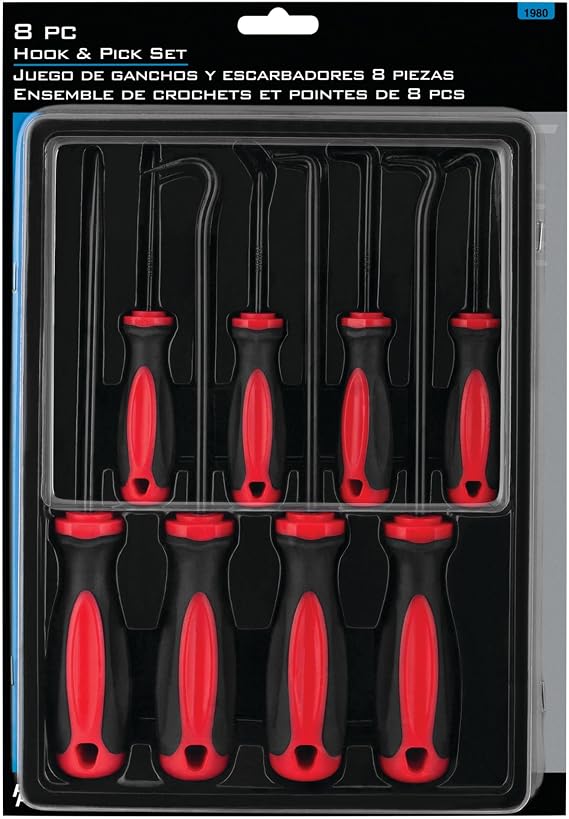 Performance Tool 1980 8-Piece Mini  Size Hook and Pick Set