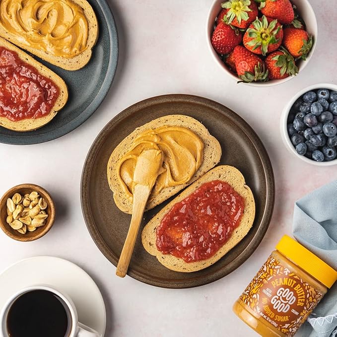 Crema de Maní GOOD GOOD Keto - Bajo Carbohidratos, Vegano, Sin Azúcar - 12 oz miniatura 8