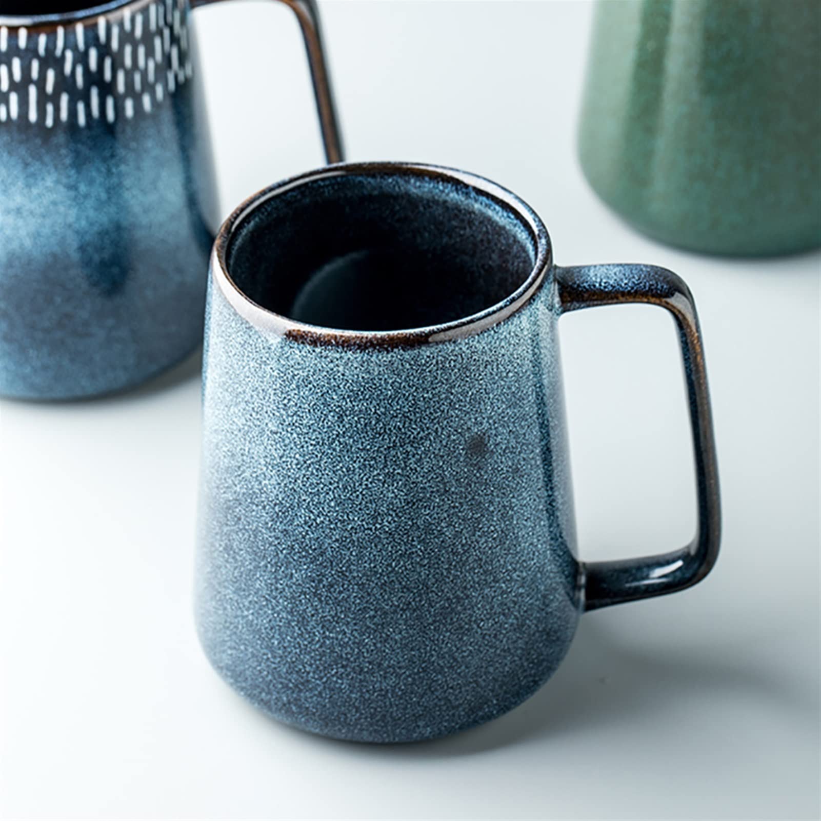 Milk Cup 55. 0ml. Duża pojemność kubki ceramiczne kawa milka herbata śniadanie kubki unikalne retro styl garnek Cone Cup Exquisite prezent dla przyjaciół Najlepszy Prezent
