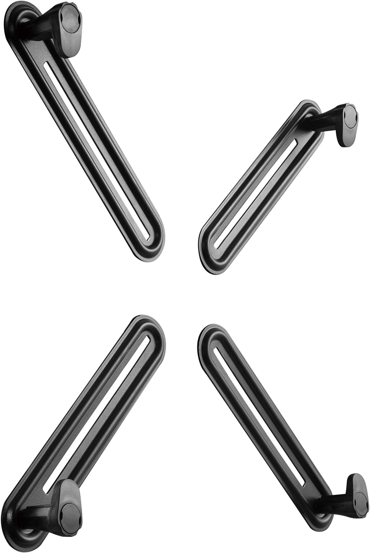 Jin Office Four-Arm Monitor Adapter Kit for Non-VESA Monitor| Supports 13-27 Inch Monitor Only |Supports Flat Screen Monitors Only | Mount Monitor Without VESA Screw Holes|