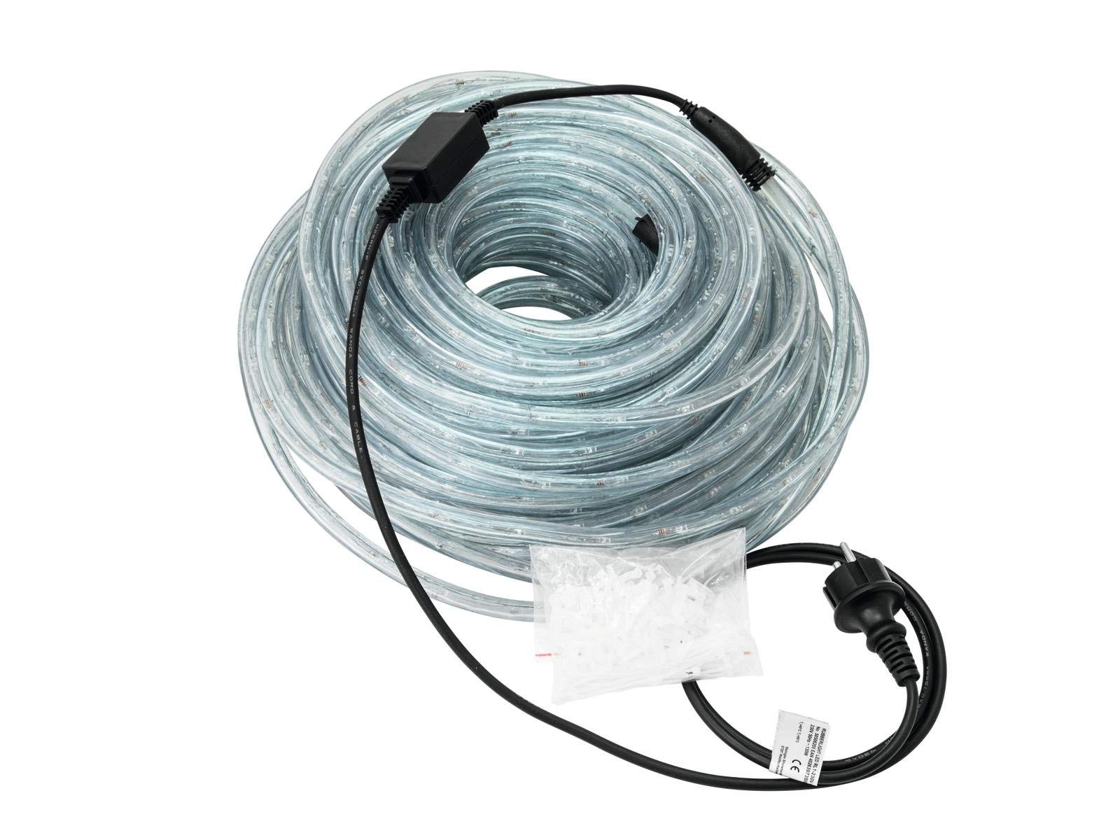 EUROLITE RUBBERLIGHT LED RL1-230V weiß 3000K 44m | Flexibler LED-Schlauch zur Dekorationsbeleuchtung