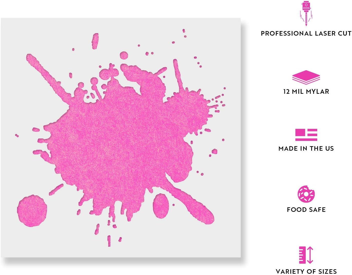 Blood Splatter Stencil - Splatter Stencil, Blood Splatter Art, Splatter Stencils, Halloween Stencils, Paint Splatter