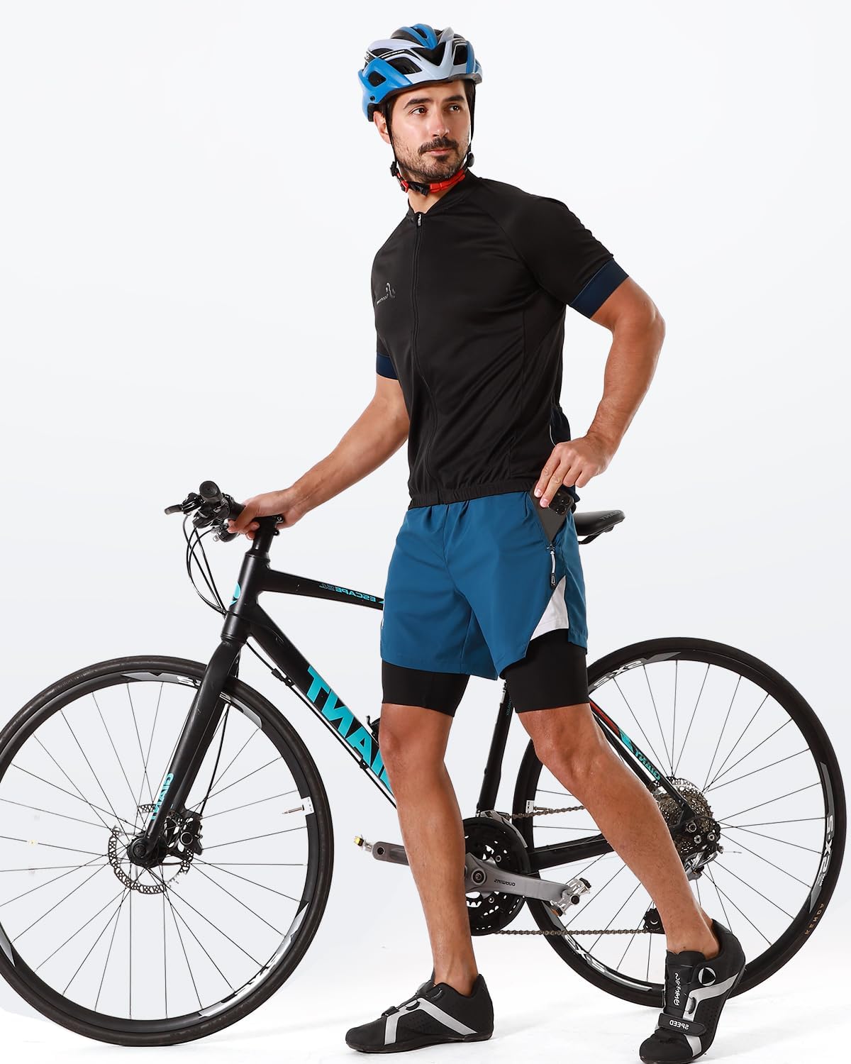 Sportneer Bike Shorts for Men - 3D Padded Lightweight MTB Fit Riding Biking Bicycle Biker Shorts with Zipper Pockets - Image 6