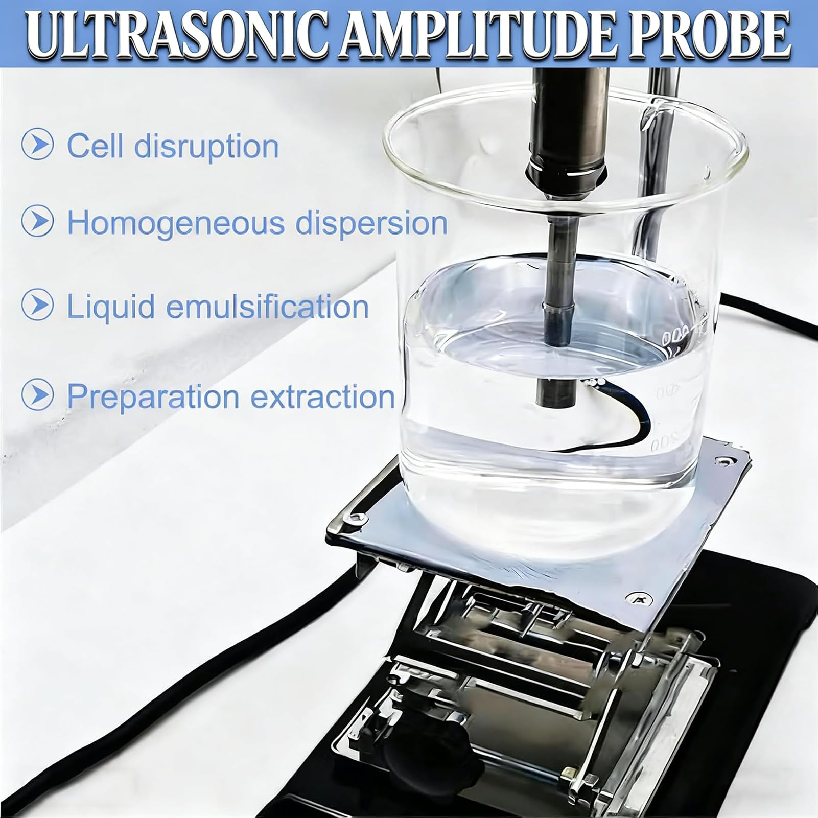 800 W Ultraschall-Prozessor | Zelldisruptor-Mischer | Ultraschall-Homogenisator | Ultraschallprozessor | Digitale Steuerung | 2 Modi 1-99-Stunden-Timer