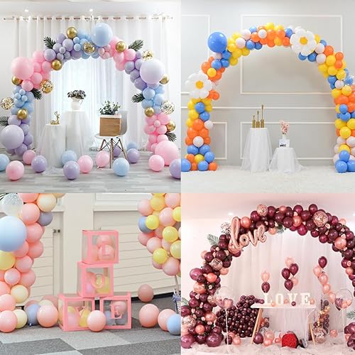 Miniatura 7 de Kit de arco de globos, soporte de arco de globos ajustable con base, decoración de fondo fácil de montar para bodas, cumpleaños, decoraciones de