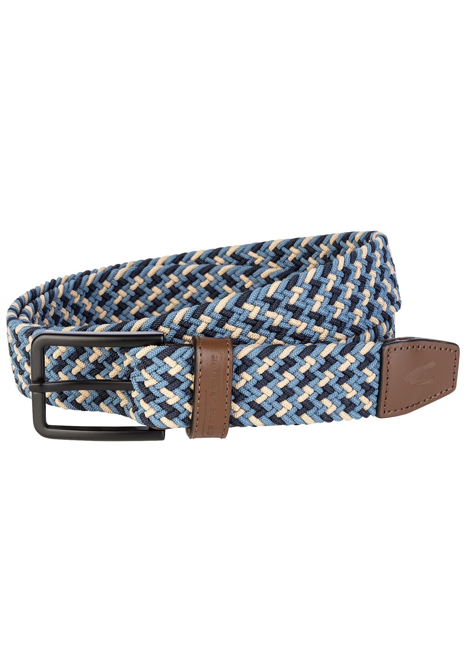 camel active Herren Multicolour Flechtgürtel