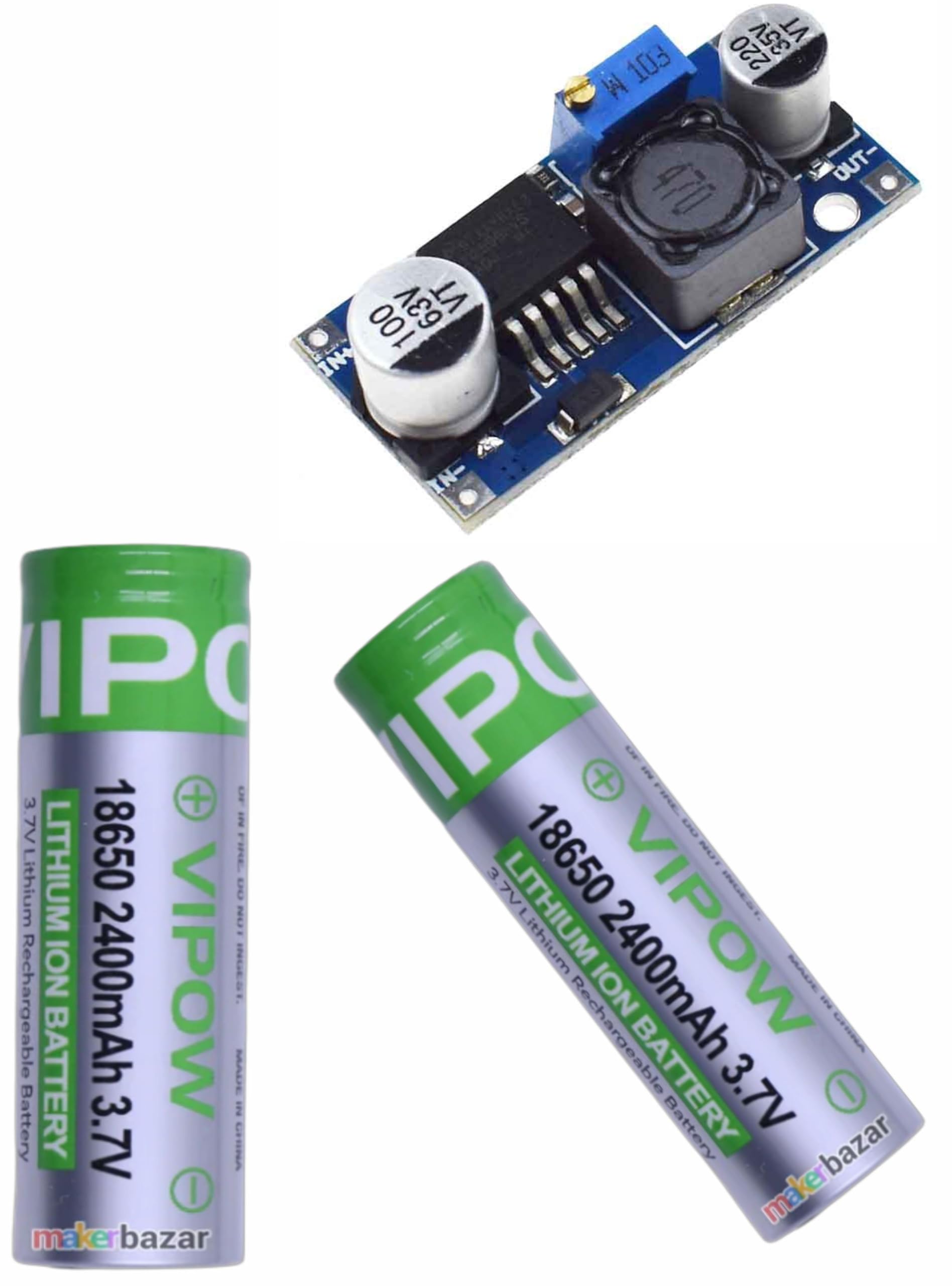 LM2596 DC to DC Buck Converter Adjustable Step Down Power Supply Module | 3.7V 2400mAh Battery, Pack of 3, Rechargeable Lithium Ion, Adjustable Output, Step Down Converter-image-28
