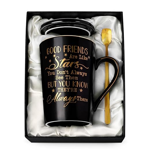 18th Birthday Gifts for Girls, Happy Birthday 18 & Crown,14oz/400ml Golden Pattern Pink Marble Coffee Mug with Gift Box, Lid, Spoon,Card, Cool Gifts for 18 Year Old Girls Sister Friend Niece Daughter