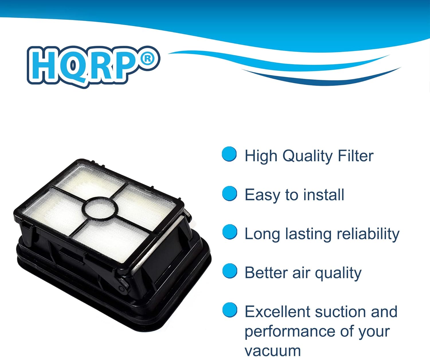 HQRP 4-Pack Filter compatible with Bissell 2328, 2305, 2305K, 2303, 2306A, 2306, 23062, 23068 CrossWave Pet Pro Multi-Surface Wet Dry Vac Vacuum Cleaners