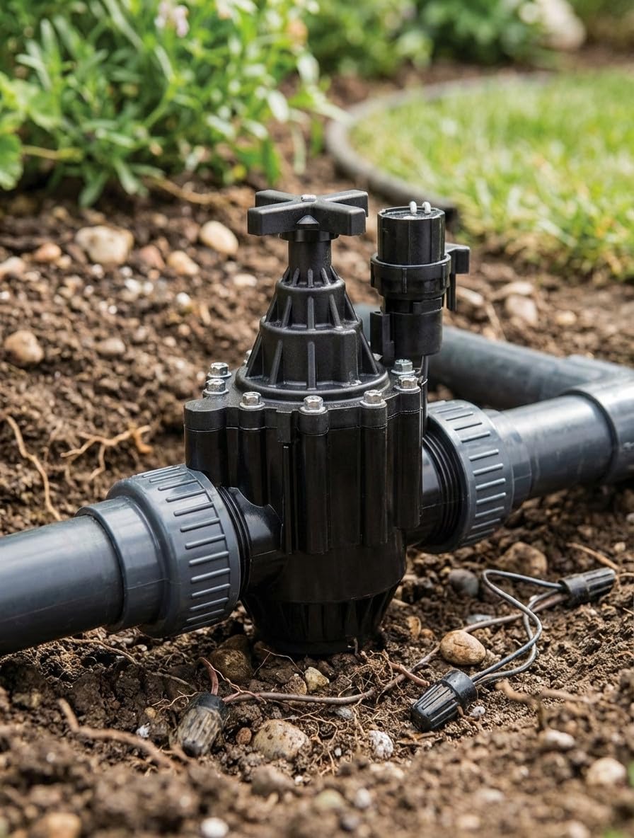 Suinga Elettrovalvola di irrigazione 1" 24V 100PGA Rain Bird. Funziona con programmatori elettrici di qualsiasi marca sul mercato, nero