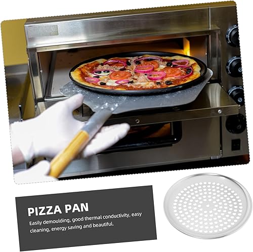 Miniatura 4 de Bandeja de pizza perforada Bandeja de hornear reemplazable Bandeja de hornear multifunción Placa de pizza reemplazable Bandeja de pizza para el