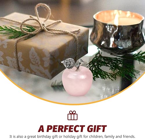 Miniatura 5 de Crystal Apples Adorns Christmas Party Favors Crystal Figurine Decoration Paperweight Best for Office Table Decoration Study Room Decor Paperweight