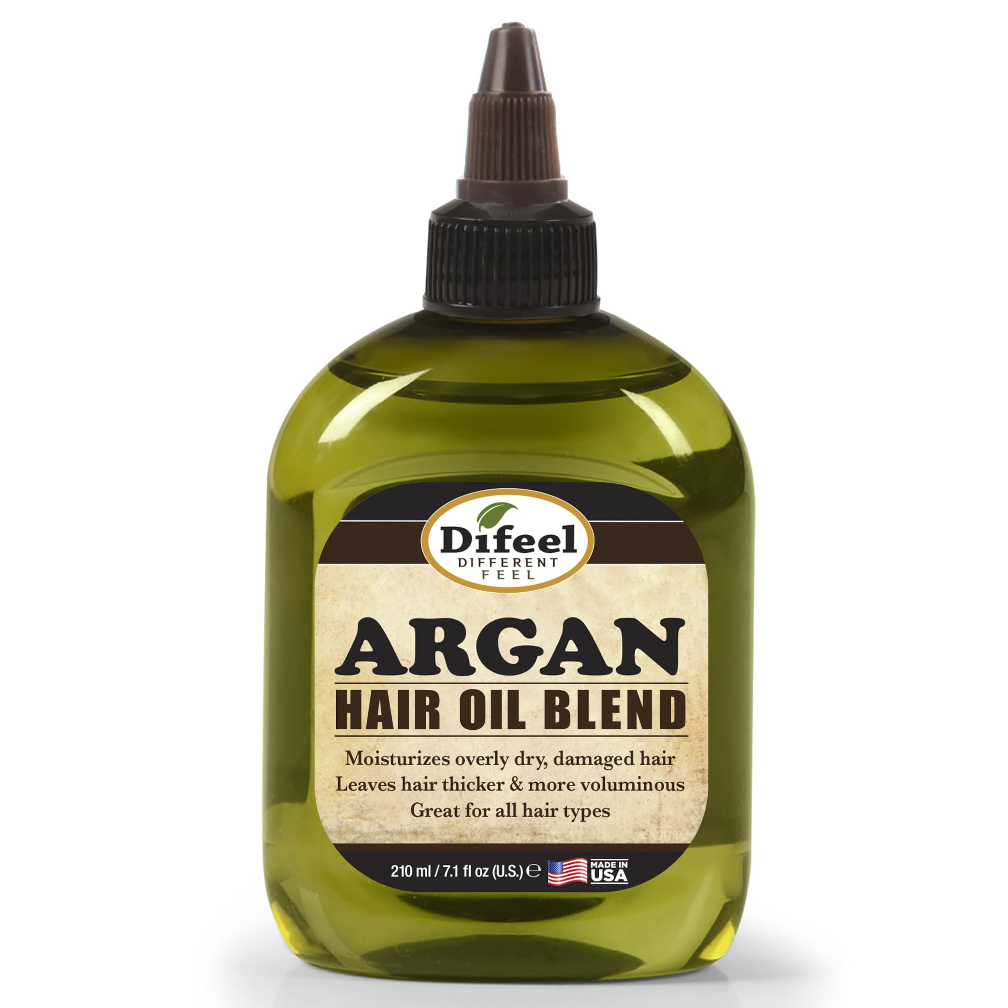 Difeel Argan Hair Oil Blend Travel Size 2.5 oz. - for Dry & Damaged Hair, Helps Improve Shine, Softness & Manageability