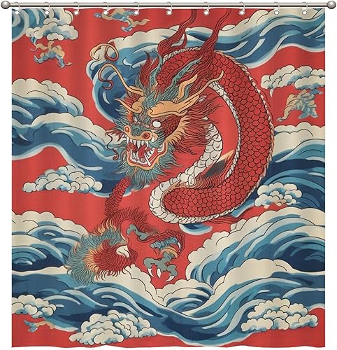 Miniatura 1029 de Cortinas de ducha de baño con ganchos, 72 x 92 pulgadas, cortina de ducha de tela impermeable con diseño de flores y pájaros, cortina de ducha