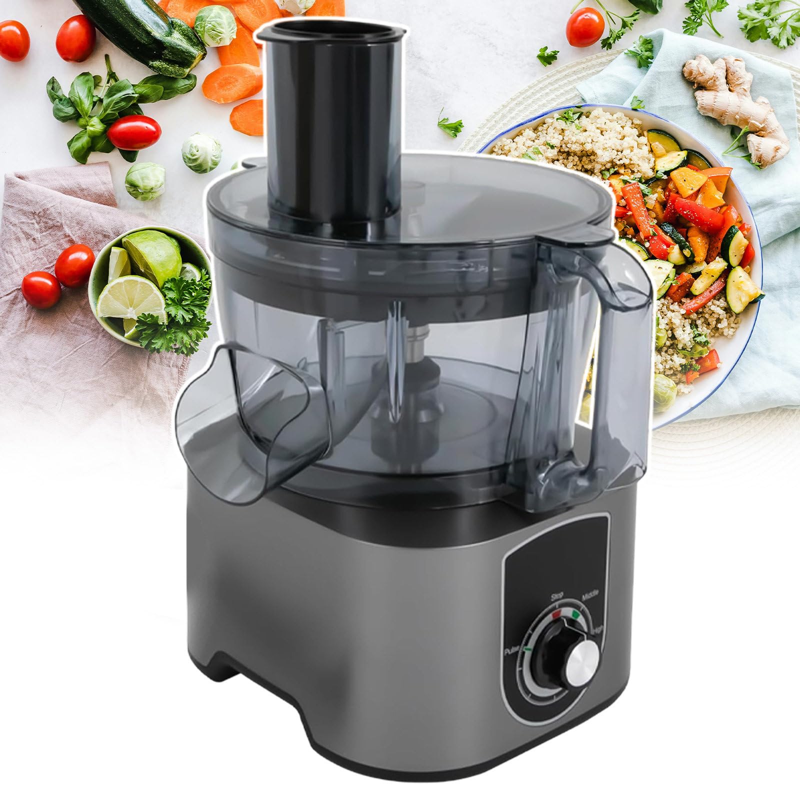 Picadora De Verduras, Espiralizador De Frutas Eléctrico: Diseño De Estructura Dividida, Cortadora De Papas para Ensaladas, para Preparar Platos para Empresas De Catering