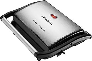 Press grill sanduícheira master press mondial preto/inox 1000w 110v