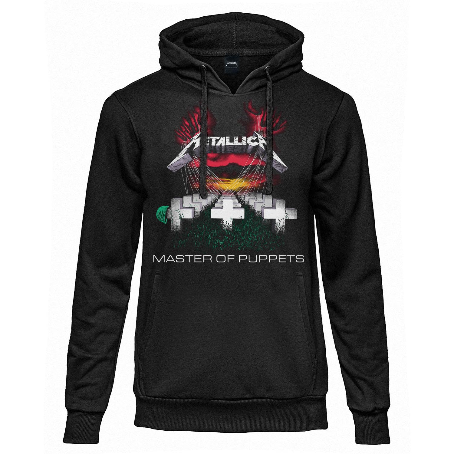 Metallica Felpa Ufficiale. Felpa con Cappuccio Unisex in Cotone. vestibilità Regular per Uomo e Donna
