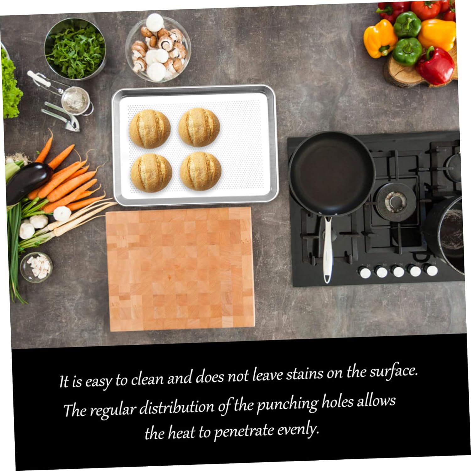 Oblong Roasting Pan for Baking and Barbecue and Easy to Clean for Pizza and Cake Making for Oven Use