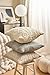 Decorative Knit Throw Pillow Cover Chiristmas Farmhouse Sweater Square Warm Cushion Cover for Couch, Bed, Home Accent Decor (Cream, (18x18 inches(45x45cm))