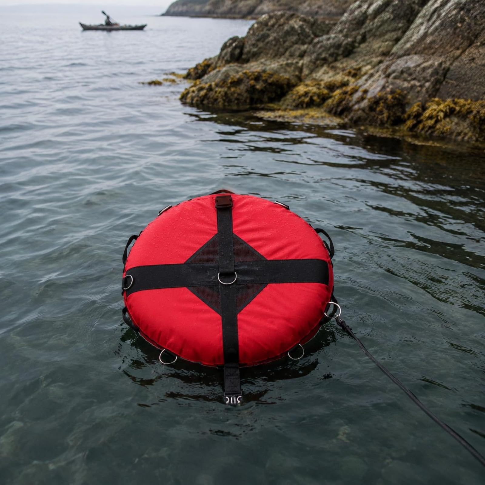 Harilla Boa di Superficie con Rivestimento Rosso in TPU E Camera Interna Gonfiabile per La Visibilità in Mare con Maniglie Superiori E Sei Laterali E