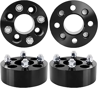 YIZBAP 4PCS 4x4 Wheel Spacers, 2 inch 4x101.6mm Wheel Spacers 62mm Hub Bore with 1/2-20 Thread Pitch for EZ Go EZGO Cart Club Car