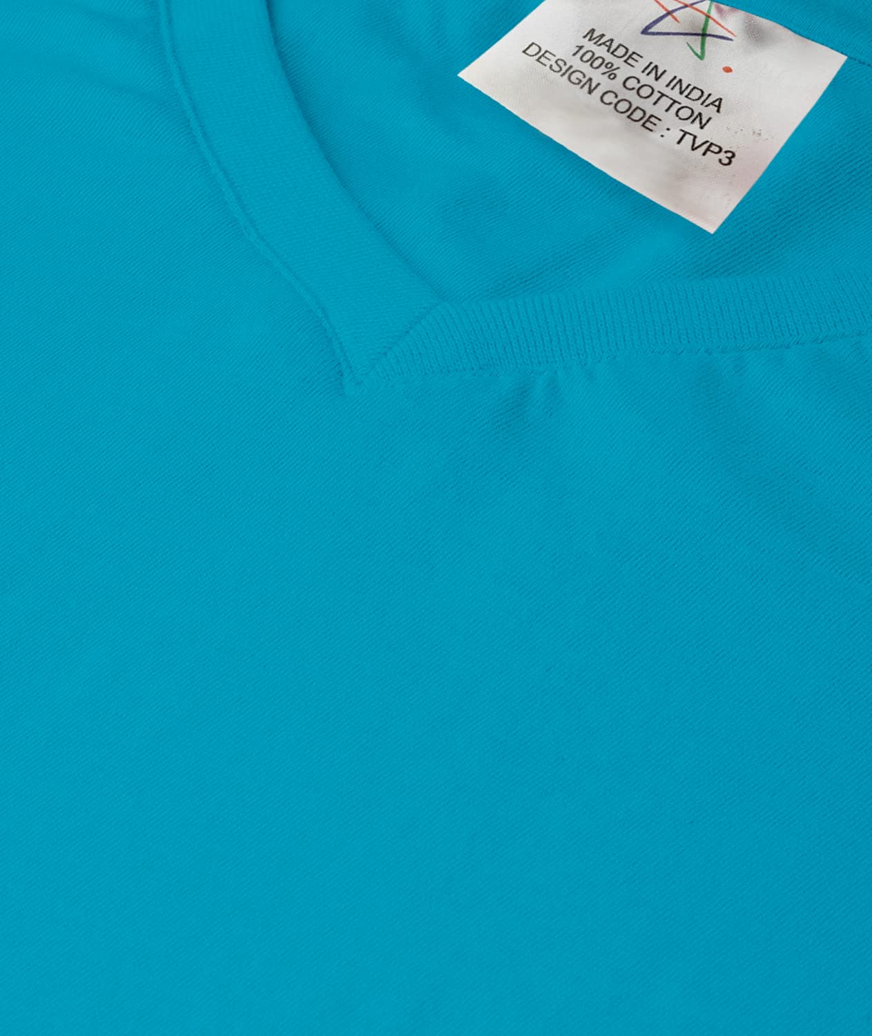 TVP Fashions Premium Plain Women V Neck Full Sleeves Cotton Tshirt. Festive,Offer,Discount,Sale,Limited Edition, Trending Tees and Tshirts. (Turquoise_Small) 4