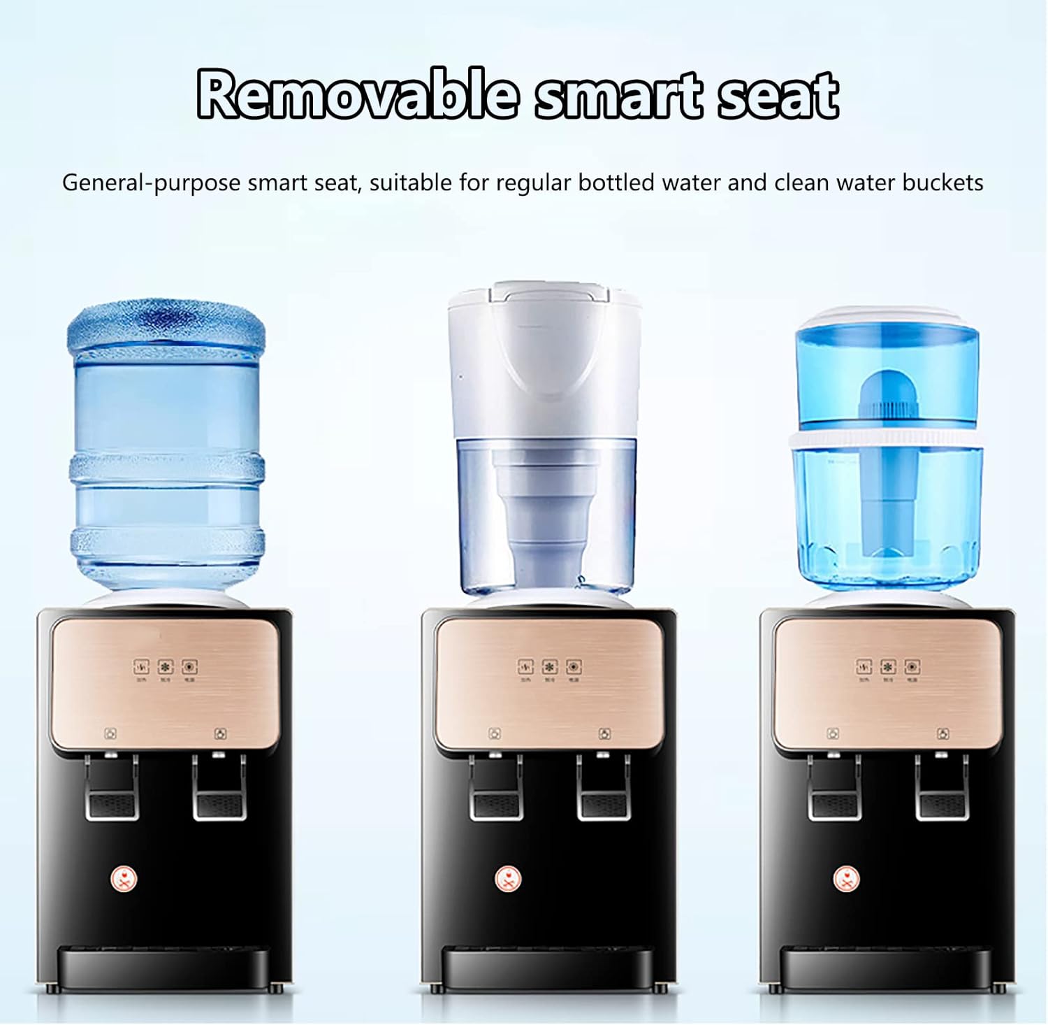 Water Dispenser Water Cooler Dispenser Hot & Cold - High Capacity Electric Desktop Machine with Stainless Steel Inner Container for Offices and Meeting Rooms