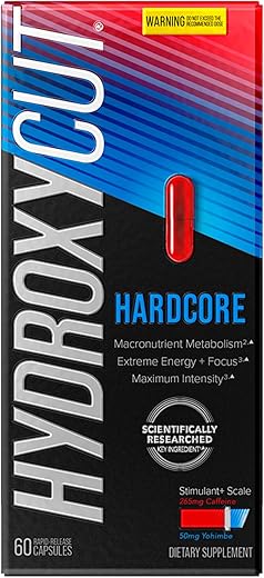 Weight Loss Pills for Women & Men Hydroxycut Hardcore Weight Loss Supplement Pills Energy Pills to Lose Weight Metabolism Booster for Weight Loss Weightloss & Energy Supplements 60 Pills