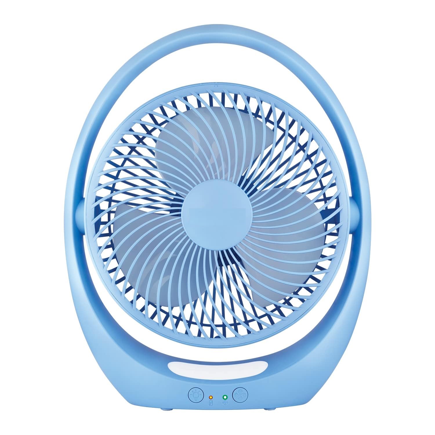 YUNIVAN Mini Fan with LED Lighting| Rechargeable Fan| USB Charging Fan| 4-hours Battery Backup| 3 Fan Speed| 2-Light Brightness Setting| High Speed Table Fan| Blue Portable Fan (B0CXM7V6JQ) Amazon Price History, Amazon Price Tracker